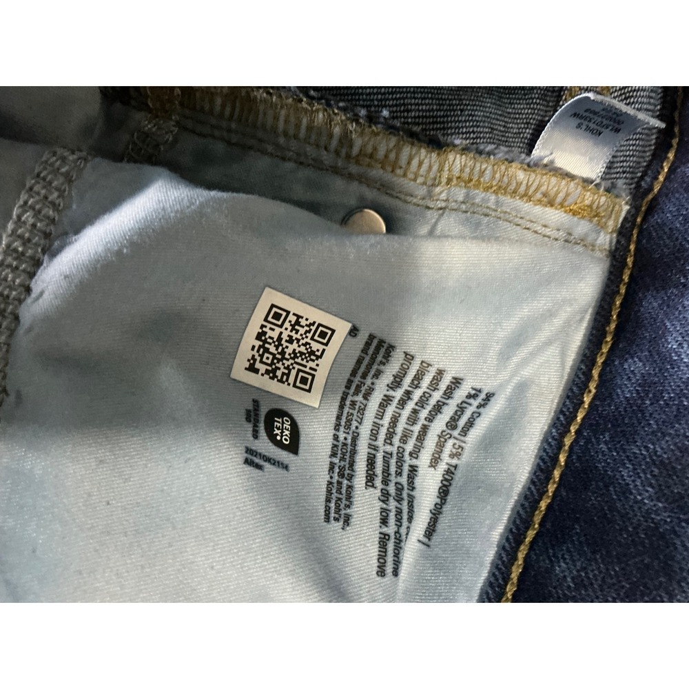 Lauren Conrad‎ Womens High Rise Straight Leg Jeans Dark Wash Size 16 - Picture 9 of 10